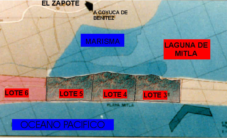 Para ver el levantamiento topogrfico de la zona y el plano de los lotes en venta, dar un click